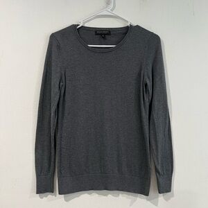 Banana Republic women's silk and cashmere blend crew neck sweater grey  XS